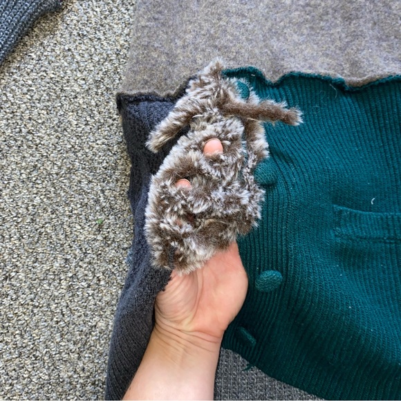 HANDMADE Recycled Repurposed Upcycled Long Sweater Boho Cozy Autumn Layers S/M - Picture 3 of 16